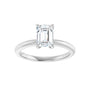 Sapphire Row Lab-Grown Emerald-Cut Diamond Solitaire Engagement Ring - 14K White Gold, 1 1/4 ctw (view 3)