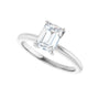 Sapphire Row Lab-Grown Emerald-Cut Diamond Solitaire Engagement Ring - 14K White Gold, 1 1/4 ctw (view 5)