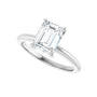 Sapphire Row Lab-Grown Emerald-Cut Diamond Solitaire Engagement Ring - 14K White Gold, 1 3/4 ctw (view 5)