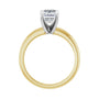 Sapphire Row Lab-Grown Emerald-Cut Diamond Solitaire Engagement Ring - 14K Yellow & White Gold, 1 3/4 ctw (view 2)