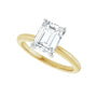 Sapphire Row Lab-Grown Emerald-Cut Diamond Solitaire Engagement Ring - 14K Yellow & White Gold, 1 3/4 ctw (view 5)