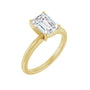 Sapphire Row Lab-Grown Emerald-Cut Diamond Solitaire Engagement Ring - 14K Yellow Gold, 1 3/4 ctw