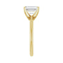 Sapphire Row Lab-Grown Emerald-Cut Diamond Solitaire Engagement Ring - 14K Yellow Gold, 1 3/4 ctw (view 4)