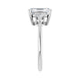 Sapphire Row Lab-Grown Emerald-Cut Diamond Three-Stone Engagement Ring - 14K White Gold, 2 3/4 ctw (view 4)