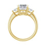 Sapphire Row Lab-Grown Emerald-Cut Diamond Three-Stone Engagement Ring - 14K Yellow Gold, 2 3/4 ctw (view 2)