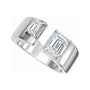 Sapphire Row Lab-Grown Emerald-Cut Diamond Two-Stone Engagement Ring - 14K White Gold, 1 1/3 ctw (view 5)