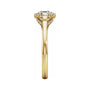 Sapphire Row Lab-Grown Hexagon Diamond Accented Engagement Ring - 14K Yellow Gold, 1 1/4 ctw (view 4)
