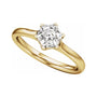 Sapphire Row Lab-Grown Hexagon Diamond Accented Engagement Ring - 14K Yellow Gold, 1 1/4 ctw (view 5)