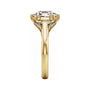 Sapphire Row Lab-Grown Hexagon Diamond Accented Engagement Ring - 14K Yellow Gold, 3 1/6 ctw (view 4)
