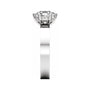 Sapphire Row Lab-Grown Hexagon Diamond Solitaire Engagement Ring - 14K White Gold, 2 ctw (view 4)
