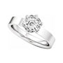 Sapphire Row Lab-Grown Hexagon Diamond Solitaire Engagement Ring - 14K White Gold, 2 ctw (view 5)