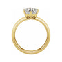 Sapphire Row Lab-Grown Hexagon Diamond Solitaire Engagement Ring - 14K Yellow Gold, 2 ctw (view 2)