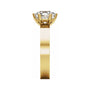 Sapphire Row Lab-Grown Hexagon Diamond Solitaire Engagement Ring - 14K Yellow Gold, 2 ctw (view 4)