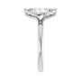 Sapphire Row Lab-Grown Marquise Diamond Claw-Prong Engagement Ring - 14K White Gold, 1 5/8 ctw (view 4)