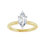 Sapphire Row Lab-Grown Marquise Diamond Claw-Prong Engagement Ring - 14K Yellow & White Gold, 1 ctw (view 3)