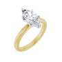 Sapphire Row Lab-Grown Marquise Diamond Claw-Prong Engagement Ring - 14K Yellow & White Gold, 1 5/8 ctw