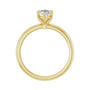 Sapphire Row Lab-Grown Marquise Diamond Claw-Prong Engagement Ring - 14K Yellow Gold, 1 ctw (view 2)