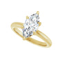 Sapphire Row Lab-Grown Marquise Diamond Claw-Prong Engagement Ring - 14K Yellow Gold, 1 5/8 ctw (view 5)