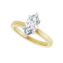 Sapphire Row Lab-Grown Marquise Diamond Claw-Prong Hidden Halo-Style Engagement Ring - 14K Yellow & White Gold, 1 ctw (view 5)