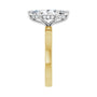 Sapphire Row Lab-Grown Marquise Diamond Claw-Prong Hidden Halo-Style Engagement Ring - 14K Yellow & White Gold, 2 1/3 ctw (view 4)