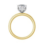 Sapphire Row Lab-Grown Marquise Diamond Claw-Prong Hidden Halo-Style Engagement Ring - 14K Yellow & White Gold, 2 5/8 ctw (view 2)