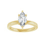 Sapphire Row Lab-Grown Marquise Diamond Claw-Prong Hidden Halo-Style Engagement Ring - 14K Yellow Gold, 1 ctw (view 3)