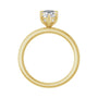 Sapphire Row Lab-Grown Marquise Diamond Claw-Prong Hidden Halo-Style Engagement Ring - 14K Yellow Gold, 2 ctw (view 2)