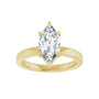 Sapphire Row Lab-Grown Marquise Diamond Claw-Prong Hidden Halo-Style Engagement Ring - 14K Yellow Gold, 2 ctw (view 3)