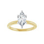 Sapphire Row Lab-Grown Marquise Diamond Solitaire Engagement Ring - 14K Yellow & White Gold, 1 ctw (view 3)