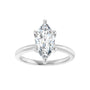 Sapphire Row Lab-Grown Marquise Diamond Solitaire Engagement Ring - 14K White Gold, 2 ctw (view 3)