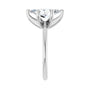 Sapphire Row Lab-Grown Marquise Diamond Solitaire Engagement Ring - 14K White Gold, 2 ctw (view 4)