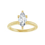 Sapphire Row Lab-Grown Marquise Diamond Solitaire Engagement Ring - 14K Yellow Gold, 1 ctw (view 3)