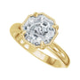 Sapphire Row Lab-Grown Octagon Diamond Claw-Prong Solitaire Bezel-Style Engagement Ring - 14K Yellow Gold, 2 ctw (view 5)