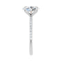 Sapphire Row Lab-Grown Oval Diamond Accented Engagement Ring - 14K White Gold, 1 3/4 ctw (view 3)