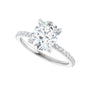Sapphire Row Lab-Grown Oval Diamond Accented Engagement Ring - 14K White Gold, 1 3/4 ctw (view 4)
