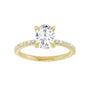 Sapphire Row Lab-Grown Oval Diamond Accented Engagement Ring - 14K Yellow Gold, 1 1/5 ctw (view 3)