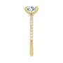 Sapphire Row Lab-Grown Oval Diamond Accented Engagement Ring - 14K Yellow Gold, 1 1/5 ctw (view 4)