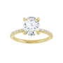 Sapphire Row Lab-Grown Oval Diamond Accented Engagement Ring - 14K Yellow Gold, 1 3/4 ctw (view 2)