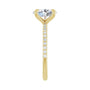 Sapphire Row Lab-Grown Oval Diamond Accented Engagement Ring - 14K Yellow Gold, 1 3/4 ctw (view 3)