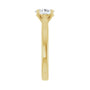Sapphire Row Lab-Grown Oval Diamond Cathedral Solitaire Engagement Ring - 14K Yellow Gold, 3/4 ctw (view 4)