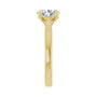 Sapphire Row Lab-Grown Oval Diamond Cathedral Solitaire Engagement Ring - 14K Yellow Gold, 1 ctw (view 4)