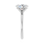 Sapphire Row Lab-Grown Oval Diamond Claw-Prong Engagement Ring - 14K White Gold, 2 1/2 ctw (view 4)