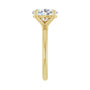 Sapphire Row Lab-Grown Oval Diamond Claw-Prong Engagement Ring - 14K Yellow Gold, 2 1/2 ctw (view 4)