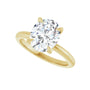 Sapphire Row Lab-Grown Oval Diamond Claw-Prong Engagement Ring - 14K Yellow Gold, 2 1/2 ctw (view 5)