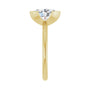 Sapphire Row Lab-Grown Oval Diamond Half-Bezel Engagement Ring - 14K Yellow Gold, 2 1/2 ctw (view 4)