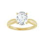 Sapphire Row Lab-Grown Oval Diamond Low-Profile Solitaire Engagement Ring - 14K Yellow Gold, 1 1/2 ctw (view 3)