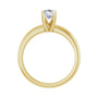Sapphire Row Lab-Grown Oval Diamond Solitaire Engagement Ring - 14K Yellow Gold, 3/4 ctw (view 2)