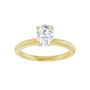 Sapphire Row Lab-Grown Oval Diamond Solitaire Engagement Ring - 14K Yellow Gold, 3/4 ctw (view 3)