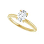 Sapphire Row Lab-Grown Oval Diamond Solitaire Engagement Ring - 14K Yellow Gold, 3/4 ctw (view 5)