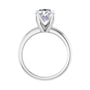 Sapphire Row Lab-Grown Oval Diamond Solitaire Engagement Ring - 14K White Gold, 2 1/2 ctw (view 2)